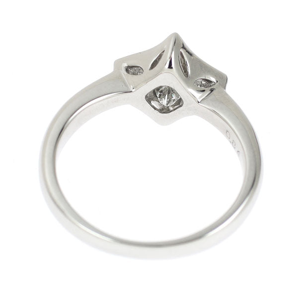 Pt900 カイトカット ダイヤモンド リング 0.84ct ミステリーセッティング