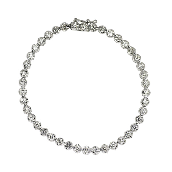 Pt900 ダイヤモンド ブレスレット 2.08ct テニス