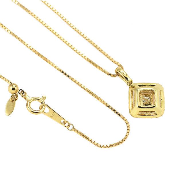 K18YG ダイヤモンド ペンダントネックレス 0.40ct