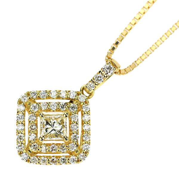 K18YG ダイヤモンド ペンダントネックレス 0.40ct