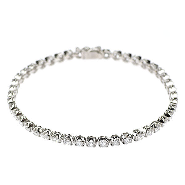 Pt850 ダイヤモンド テニス ブレスレット 3.047ct