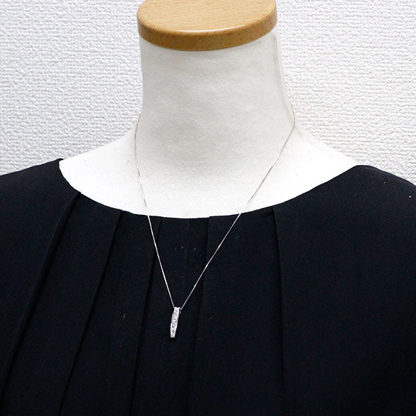 K18WG H＆C ダイヤモンド ペンダントネックレス 0.30ct