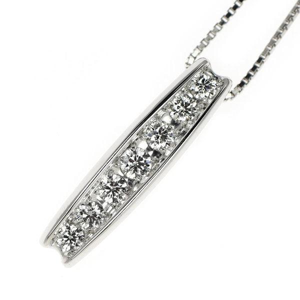 K18WG H＆C ダイヤモンド ペンダントネックレス 0.30ct