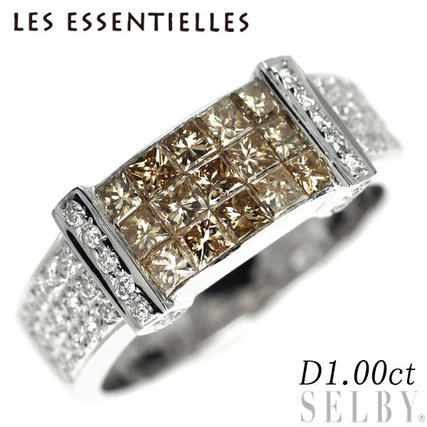 レ・エッセンシャル K18WG ダイヤモンド リング 1.00ct ミステリーセッティング