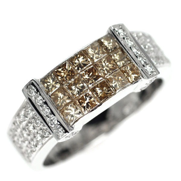 レ・エッセンシャル K18WG ダイヤモンド リング 1.00ct ミステリーセッティング