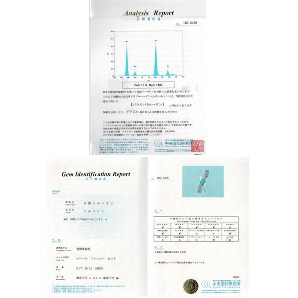 Pt900 ブラジル産 パライバトルマリン ダイヤモンド ペンダントトップ 0.17ct D0.12ct