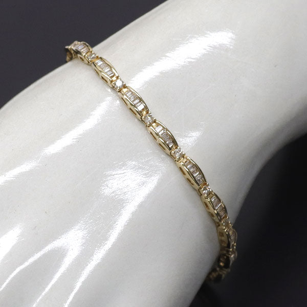K18YG ダイヤモンド ブレスレット 2.00ct