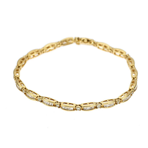 K18YG ダイヤモンド ブレスレット 2.00ct