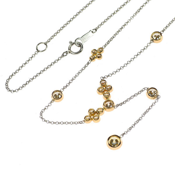 Pt850/K18YG ダイヤモンド ペンダントネックレス 2.00ct  Yデザイン