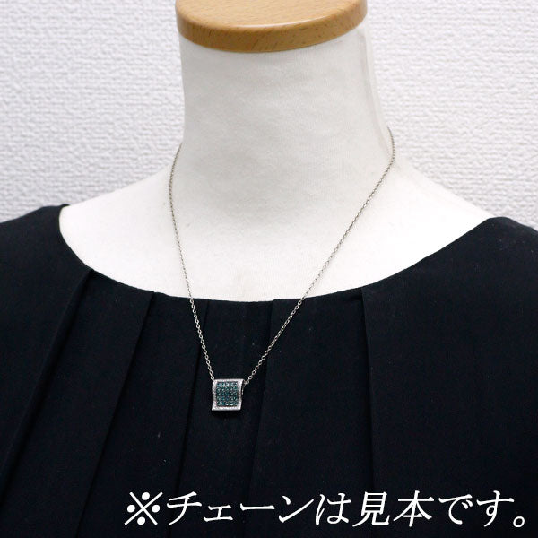 希少 ブラックコーティング/ K18WG アレキサンドライト ダイヤモンド ペンダントトップ 0.60ct D0.20ct パヴェ