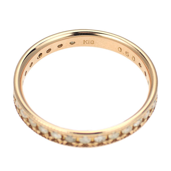 K18PG ダイヤモンド リング 0.50ct フルエタニティ