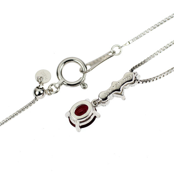 Pt ルビー ダイヤモンド ペンダントネックレス 0.50ct D0.11ct