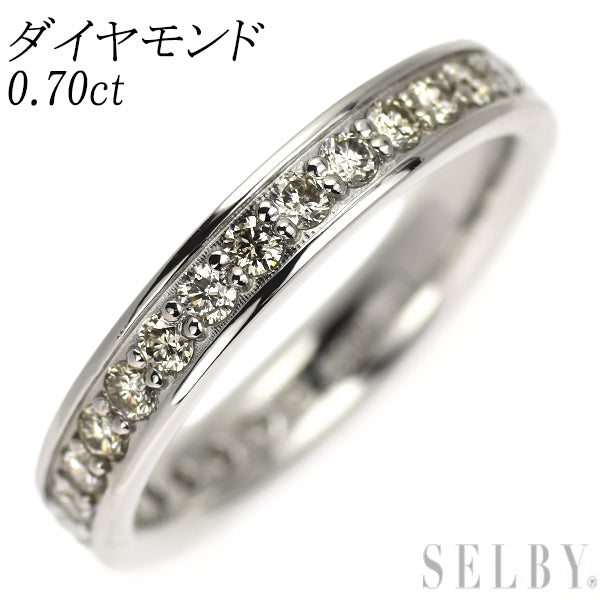 Pt950 ダイヤモンド リング 0.70ct フルエタニティ