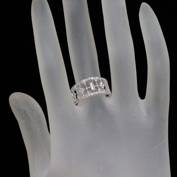 Pt900 バケットカットダイヤモンド リング 0.15ct D0.50ct