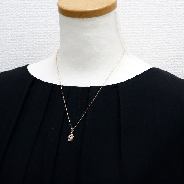 K18PG モルガナイト ダイヤモンド ペンダントネックレス 0.79ct D0.06ct