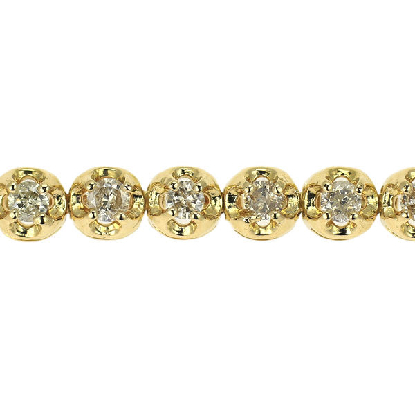 大人気！ 1ct ダイヤモンド K18 yg テニスブレスレット 鑑別付 まるで