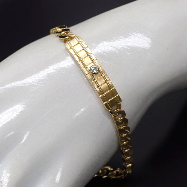 K18YG ダイヤモンド ブレスレット 0.10ct