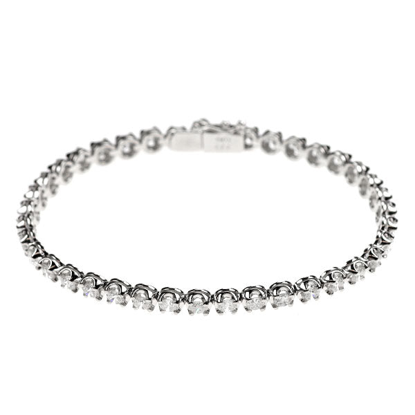 Pt850 ダイヤモンド ブレスレット 5.00ct テニス