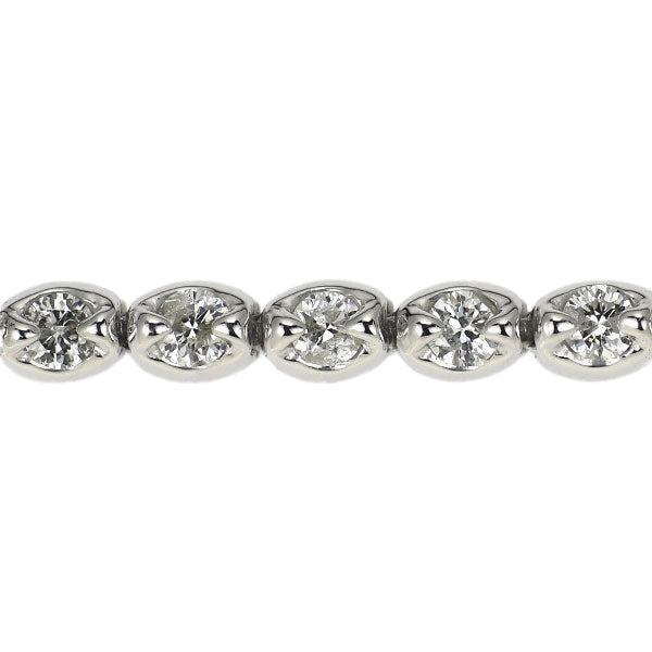 K18WG ダイヤモンド ブレスレット 1.15ct テニス