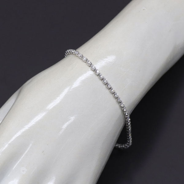 K18WG ダイヤモンド ブレスレット 1.15ct テニス