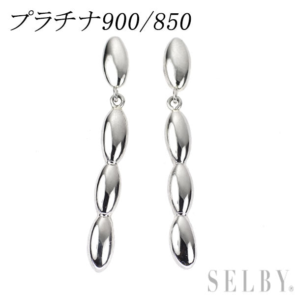 Pt900/Pt850 デザインピアス