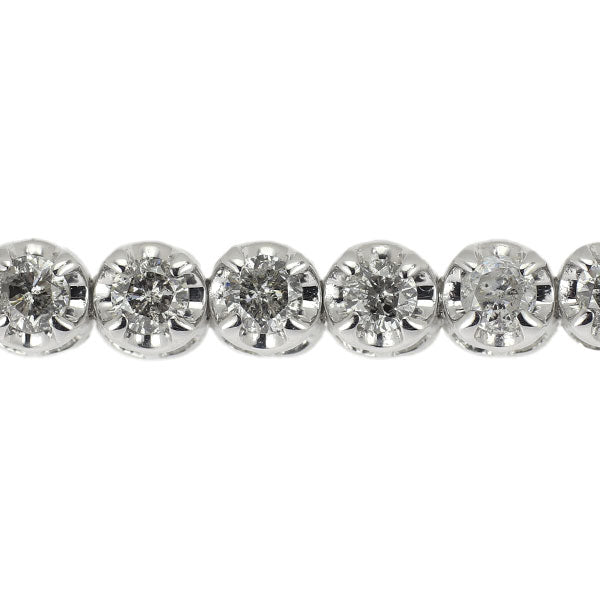 K18WG ダイヤモンド ブレスレット 2.00ct テニス