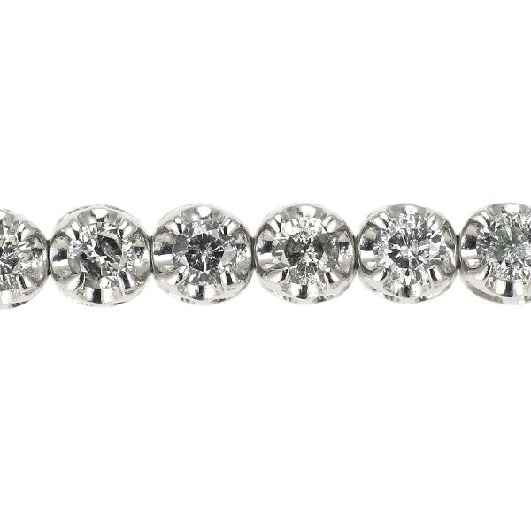 K18WG ダイヤモンド テニス ブレスレット 2.00ct