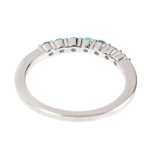 Pt900 ブラジル産 パライバ トルマリン リング 0.30ct 一文字