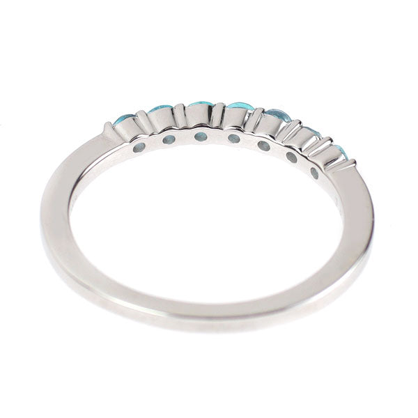 Pt900 ブラジル産 パライバ トルマリン リング 0.30ct 一文字