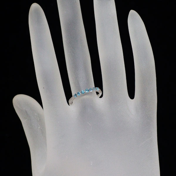 Pt900 ブラジル産 パライバ トルマリン リング 0.30ct 一文字