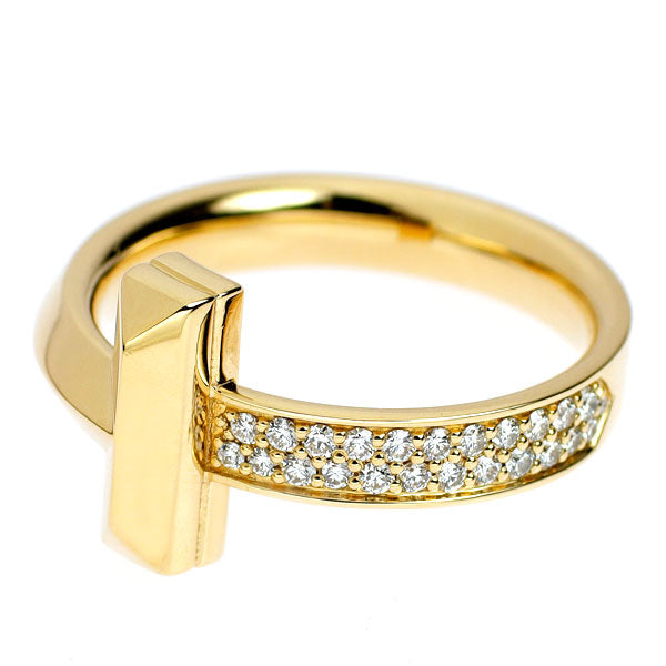 ティファニー K18YG ダイヤモンド リング 0.26ct Tワン ワイド 《セルビー銀座店》【中古】