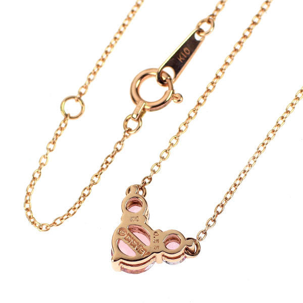 ディズニー K10PG コーティング ピンクトパーズ ペンダントネックレス