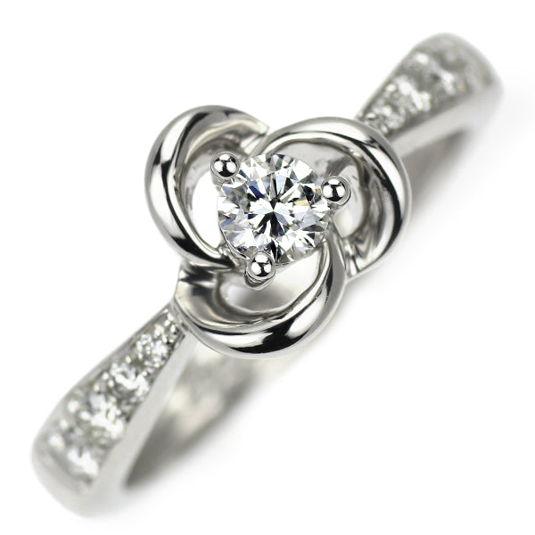 Pt900 ダイヤモンド リング 0.33ct  フラワー