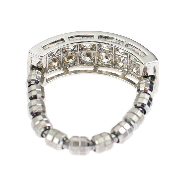 Pt950 ダイヤモンド リング 1.00ct 伸縮式