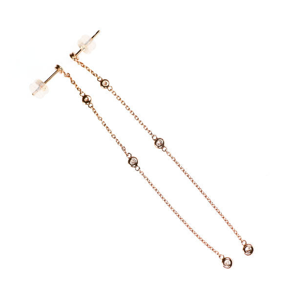 K18PG ダイヤモンド ピアス 0.30ct