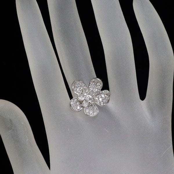 K18WG ダイヤモンド リング 1.05ct フラワー