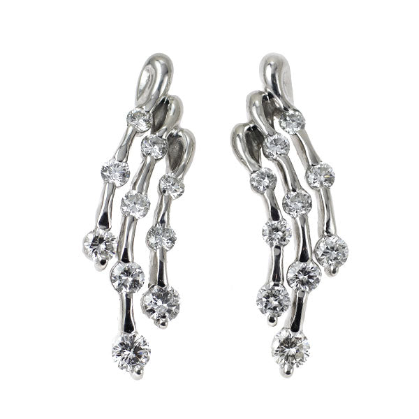 Pt900 ダイヤモンド ピアス 0.72ct