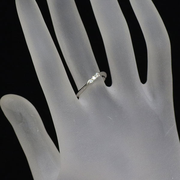 エクセルコ Pt950 ダイヤモンド リング 0.105ct