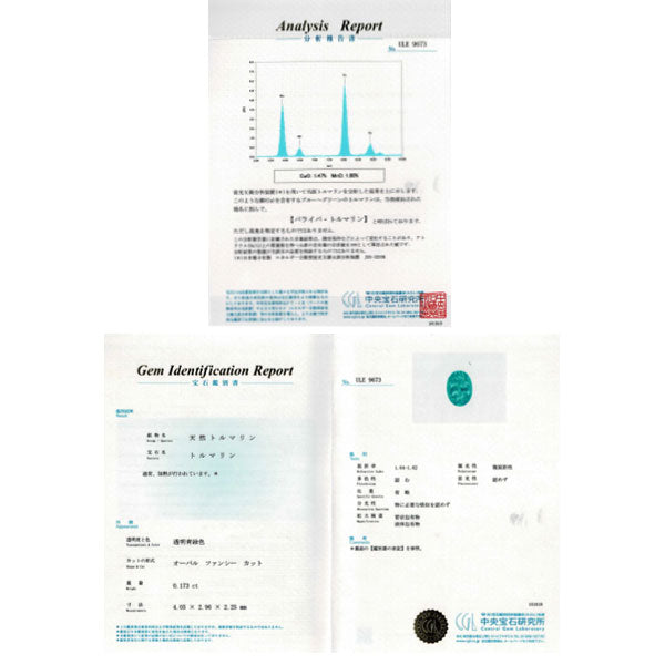 Pt パライバトルマリン ダイヤモンド ペンダントネックレス 0.173ct D0.24ct