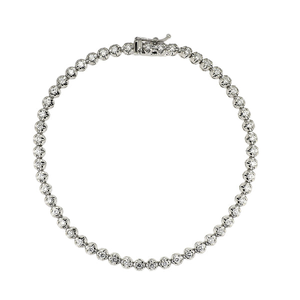 Pt850 ダイヤモンド ブレスレット 1.00ct テニス