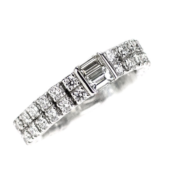 K18WG ダイヤモンド リング 1.38ct
