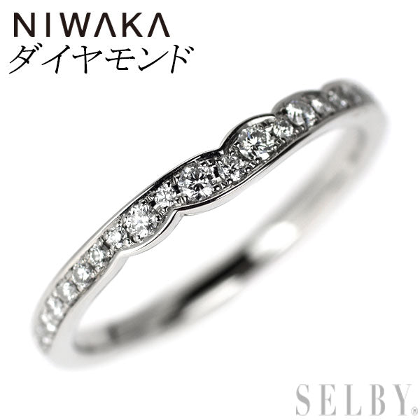 俄 Pt950 ダイヤモンド リング 花麗