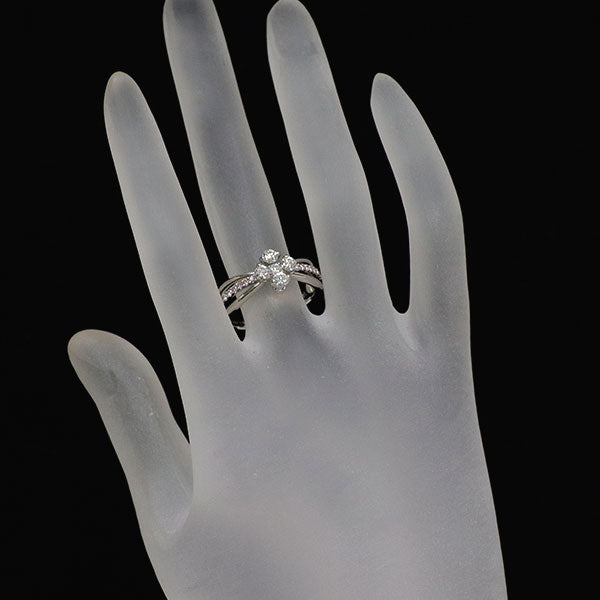 D&D144 希少 Pt900 ダイヤモンド 天然ピンクダイヤモンド リング 0.59ct PD0.16ct