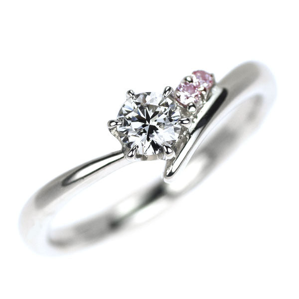 希少 Pt900 最上級 ダイヤモンド 天然ピンクダイヤモンド リング 0.233ct D IF 3EXHC PD0.025ct
