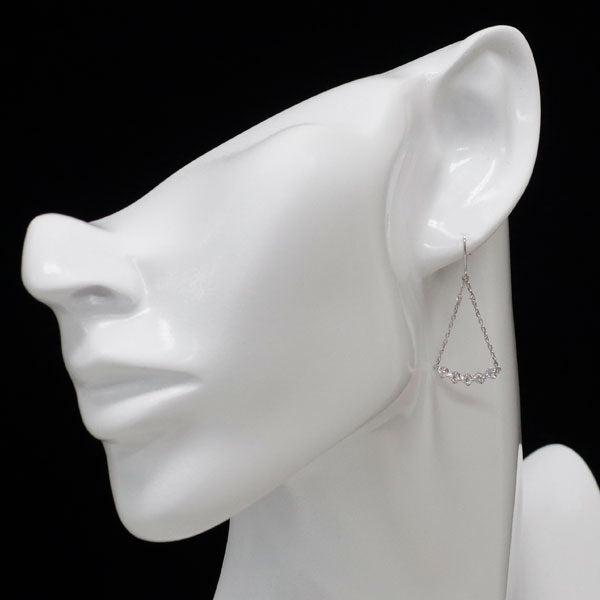 K18WG ダイヤモンド ピアス 0.28ct