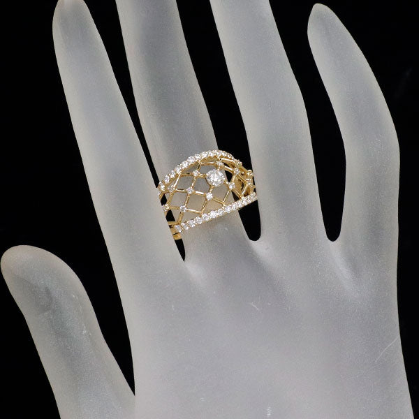 星の砂 K18YG ダイヤモンド リング 0.74ct