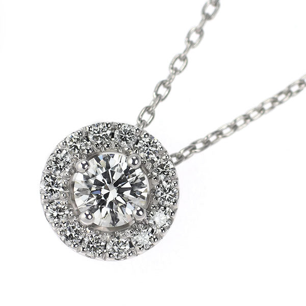 フォーエバーマーク Pt900/ Pt850 ダイヤモンド ペンダントネックレス 0.31ct D0.13ct センターオブマイユニバース