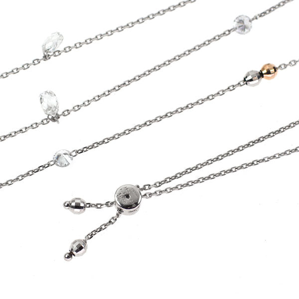 Pt900/ Pt850/ K18PG ダイヤモンド ネックレス 2.61ct