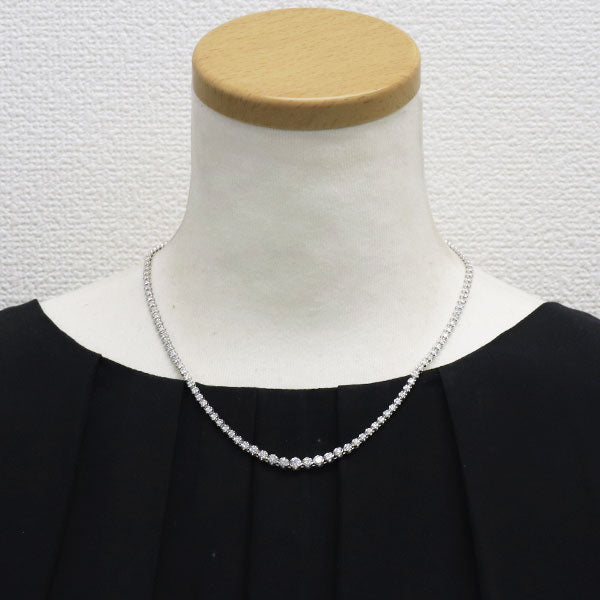 Pt850 ダイヤモンド テニス ネックレス 3.00ct