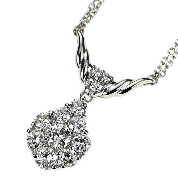 Pt900/ Pt850 ダイヤモンド ペンダントネックレス 1.00ct